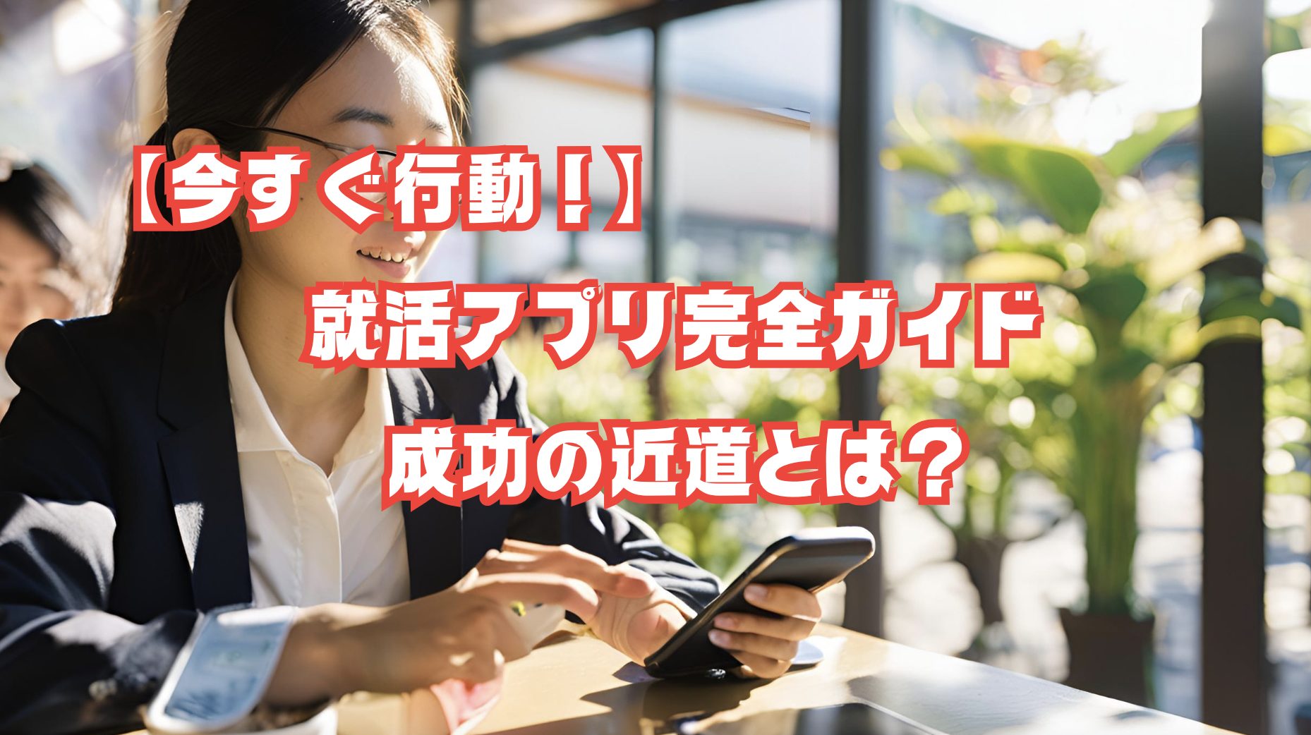 就活アプリを操作する学生とスカウト通知