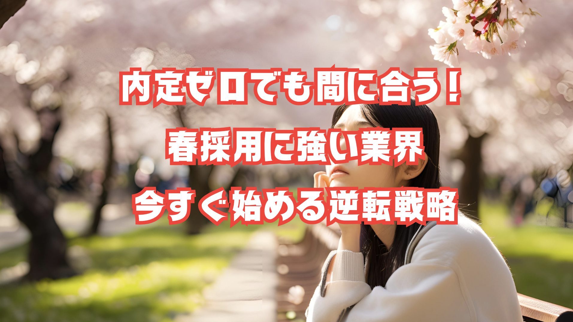 春採用で内定ゼロから逆転を狙う就活生の成功イメージ