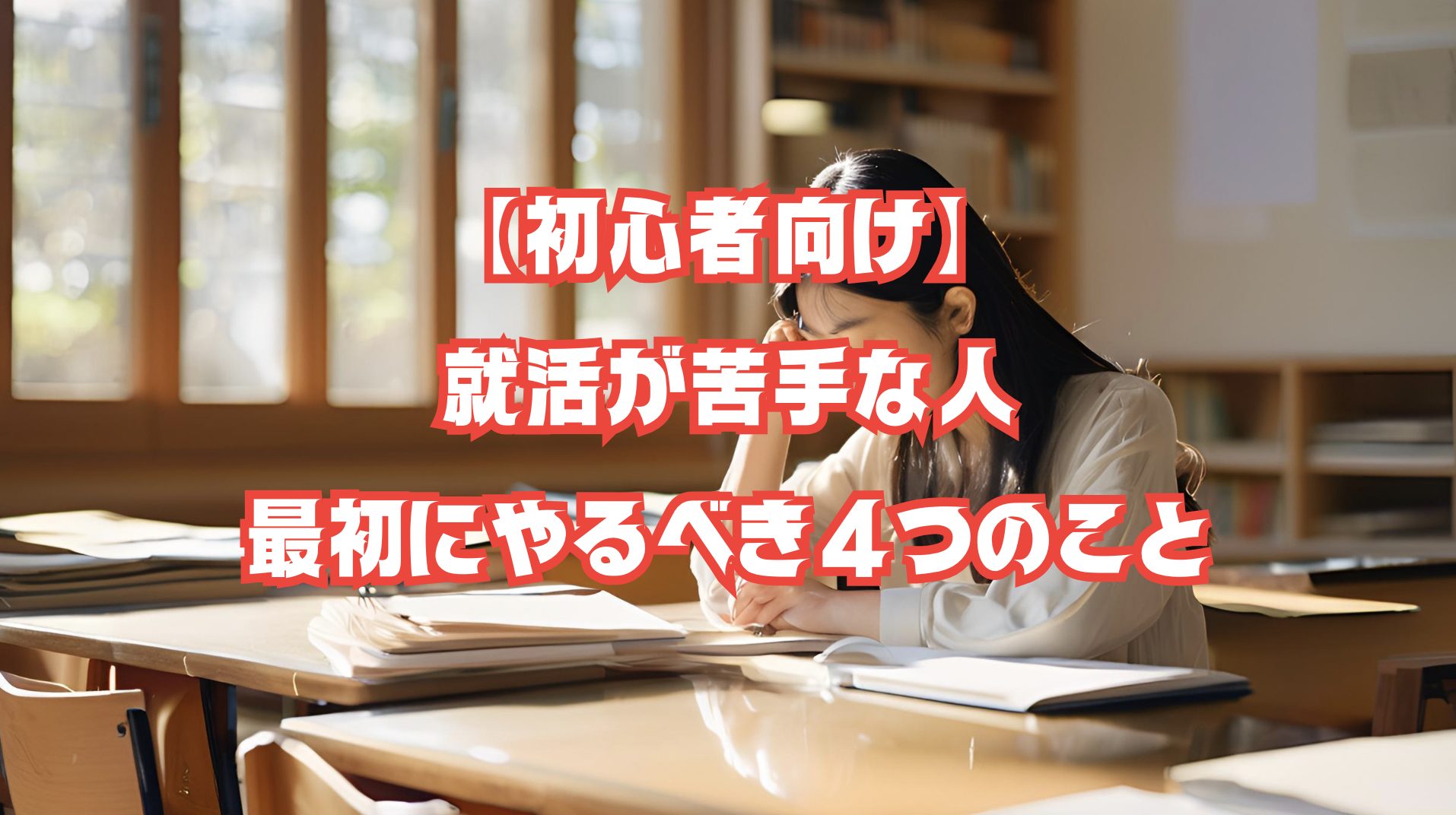 就活が苦手な学生がノートに向かい始める姿