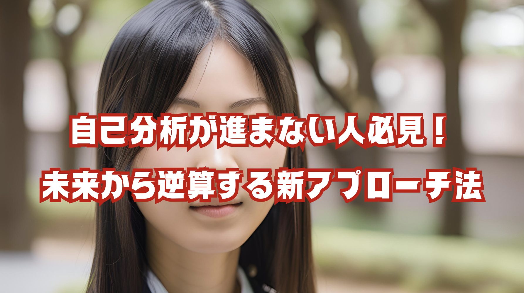 未来を見つめる学生のイラスト